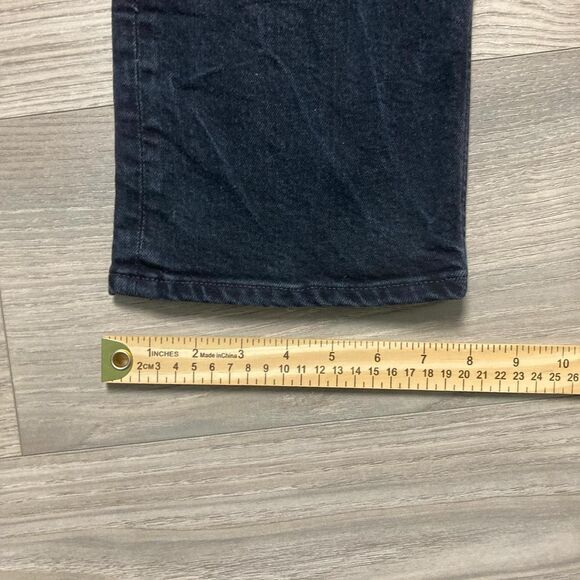 Agolde Riley Long Straight Jeans In Compilation Wash (Black) Size 32 - Picture 3 of 8